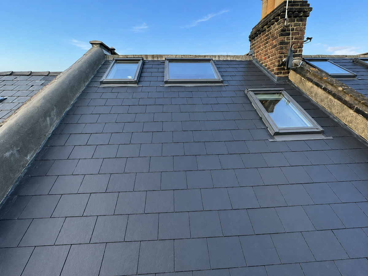 Finished roof in South West London
